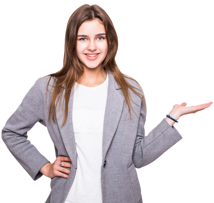 GoToTask platform — businesswoman presenting your team management dashboard