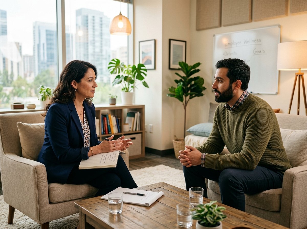 Workplace counselling and professional guidance session